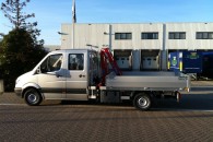 open laadbak met maxilift kraan