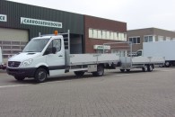 open laadbak en 3.5 tons aanhangwagen